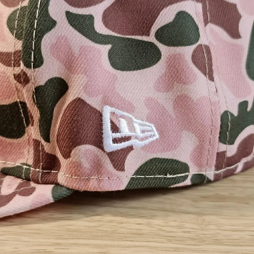 New Era Los Angeles Dodgers Duck Camo Hat Cap 59Fifty Brown Tan 1988 7 1/4 New